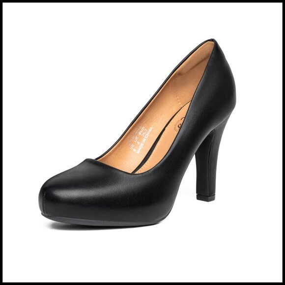 Classic Platform Pumps Elegant Round Toe Office Wedding Dress Shoes